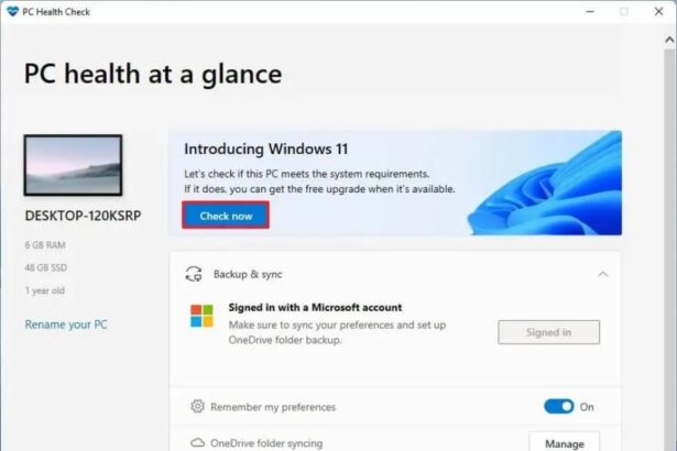 Windows 10’dan Windows 11’e Yükseltme